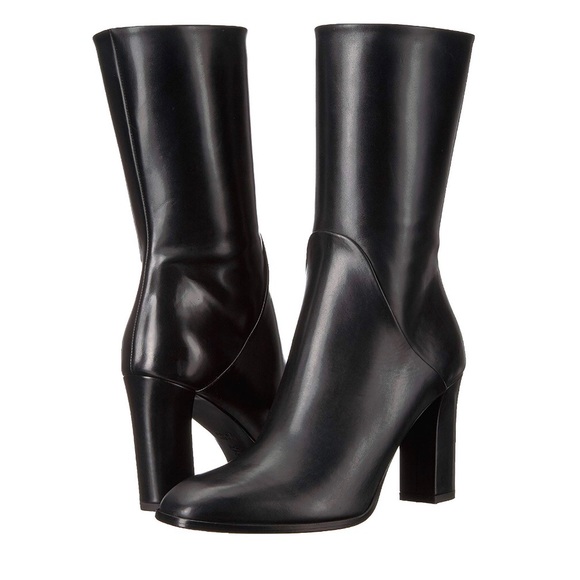 Via Spiga Adrinna Boots Mid Calf Black NWOB - Picture 2 of 8